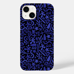 Coque Case-Mate iPhone motif transparent abstrait bleu