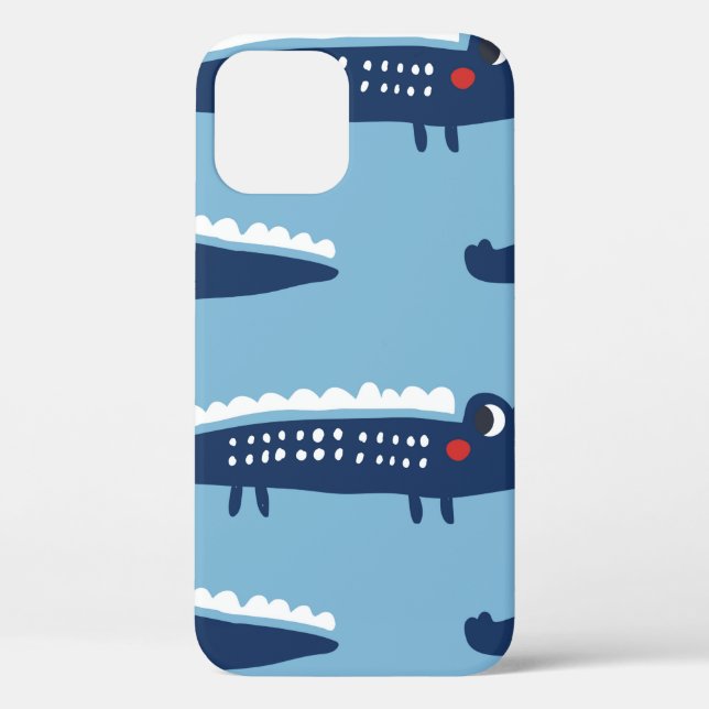 Coques Case-Mate iPhone Motif transparent avec crocodiles (Verso)