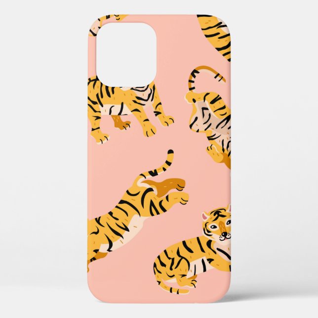 Coques Case-Mate iPhone Motif transparent pour les tigres mignons (Verso)