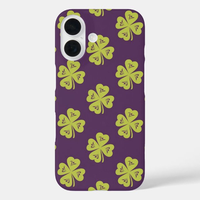 Coques Case-Mate iPhone Motif Trèfle à Quatre Feuilles Chanceux  (Verso)