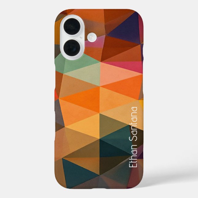 Coques Case-Mate iPhone Motif triangle Abstrait chaud (Verso)