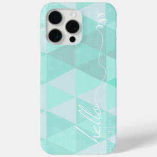 Coque Case-Mate iPhone Motif triangle Aqua Hipster Abstrait