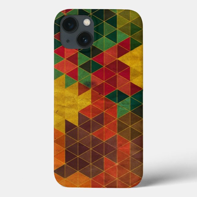 Coques Case-Mate iPhone Motif triangle géométrique Grunge (Verso)