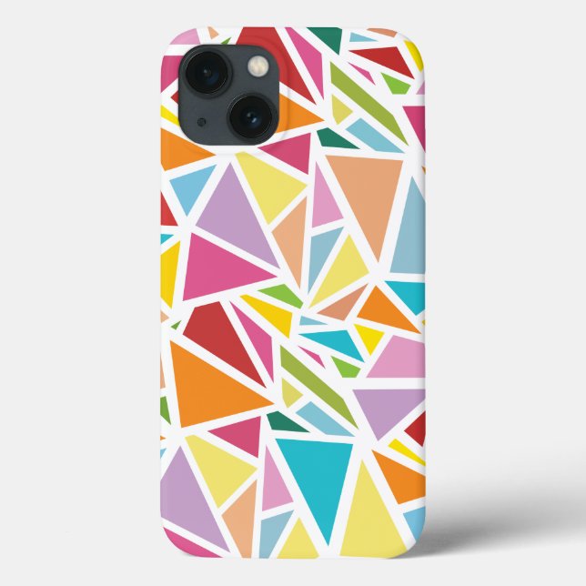 Coques Case-Mate iPhone Motif triangles colorés (Verso)