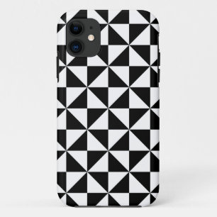 Coque Case-Mate iPhone Motif triangulaire noir et blanc