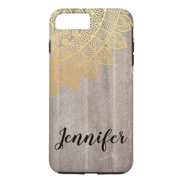 Coques Case-Mate iPhone Motif tribal chic noir (Dos)