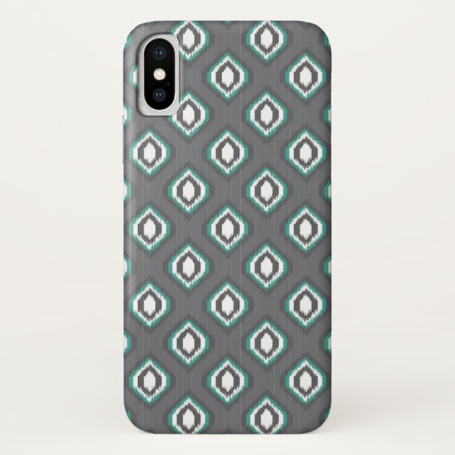 Coques Case-Mate iPhone Motif tribal de rétro ikat géométrique (Dos)