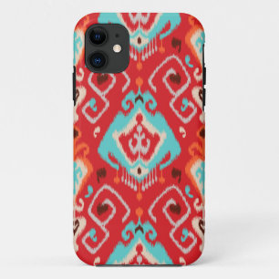 Etui iPhone Case-Mate Motif tribal d'ikat girly rouge moderne de