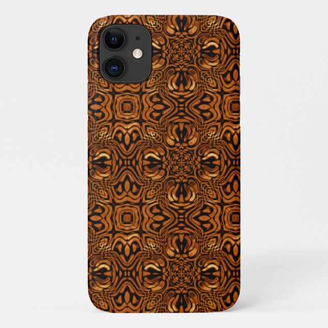 Coques Case-Mate iPhone Motif tribal en or (Dos)