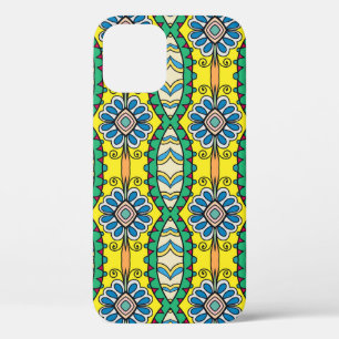 Case-Mate iPhone Case Motif tribal fleuri, orné, dessiné à la main.