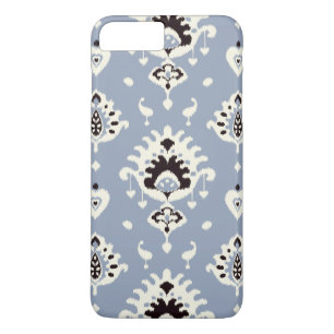 Coques Pour iPhone Motif tribal ikat moderne gris noir blanc
