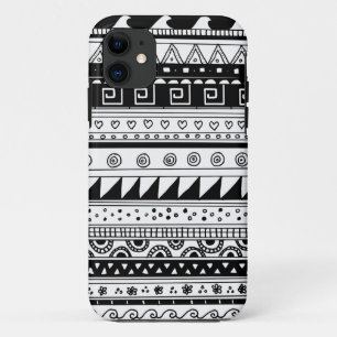 Coque Case-Mate iPhone Motif tribal noir et blanc