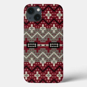 Coque Case-Mate iPhone Motif tribal Red Cream Abstrait