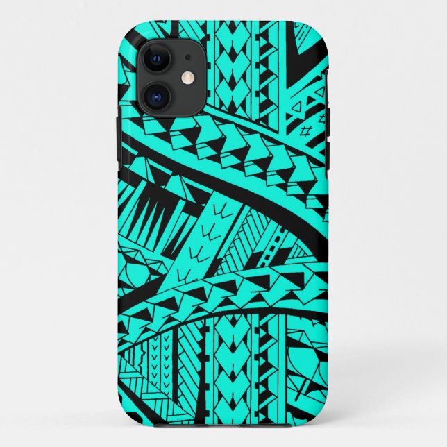 Coques Case-Mate iPhone Motif tribal Samoan de tatouage avec l'art de fers (Dos)