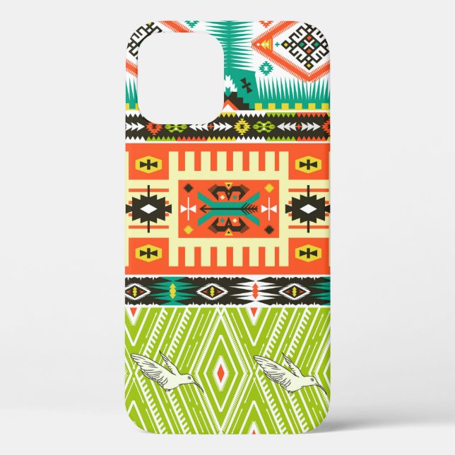 Coques Case-Mate iPhone Motif tribal transparent avec éléments géométrique (Verso)