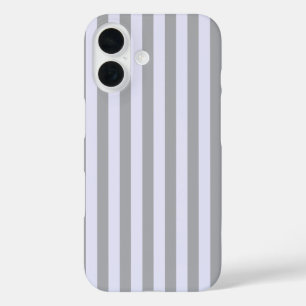 Coque Pour iPhone 16 Motif trié en gris et lavande