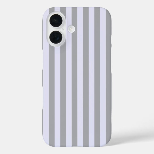 Coques Case-Mate iPhone Motif trié en gris et lavande (Verso)