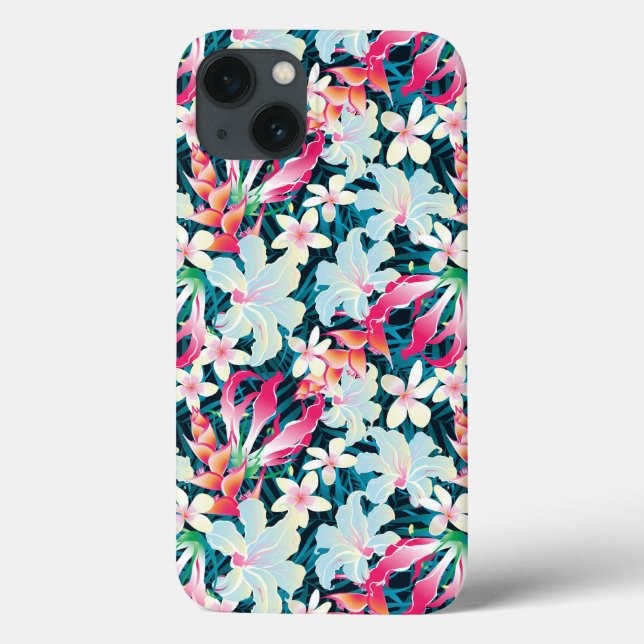 Coques Case-Mate iPhone Motif tropical coloré (Verso)