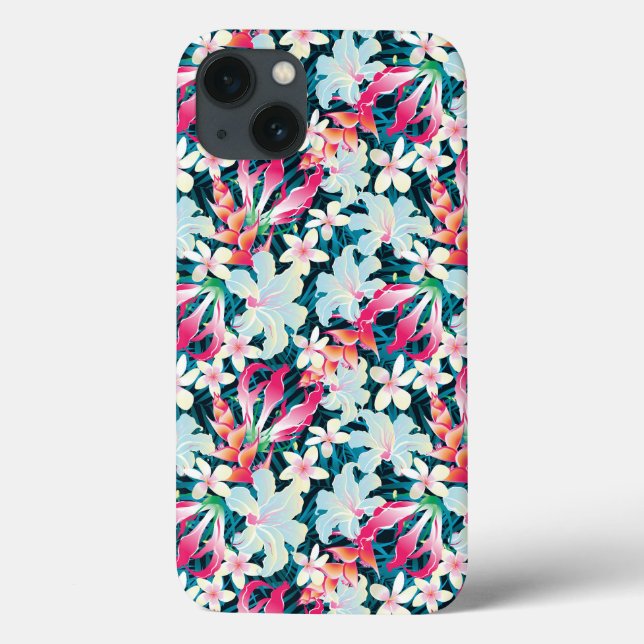 Coques Case-Mate iPhone Motif tropical coloré (Verso)