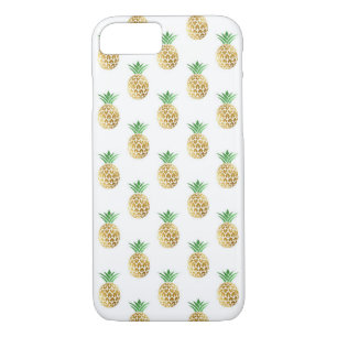 Case-Mate iPhone Case Motif tropical d'ananas de feuille d'or d'été