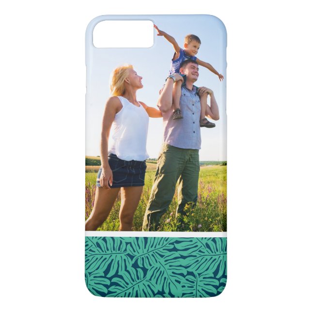 Coques Case-Mate iPhone Motif tropical de feuille de Monstera de photo (Dos)