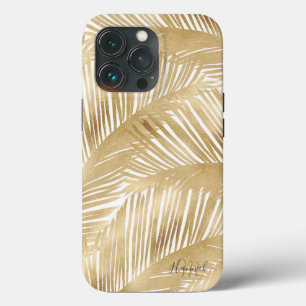 Case-Mate iPhone Case Motif Tropical de feuille d'or moderne