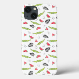 Coque Case-Mate iPhone Motif tropical de pastèque et de crocodile