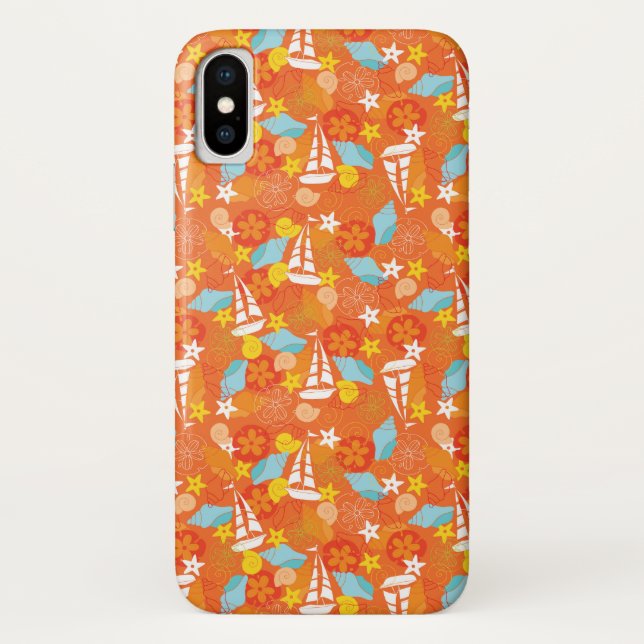 Coques Case-Mate iPhone Motif tropical de voilier (Dos)
