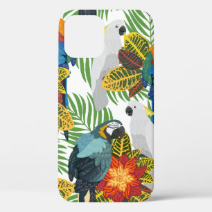 Case-Mate iPhone Case Motif tropical sans couture avec perroquets.