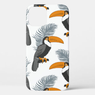 Case-Mate iPhone Case Motif Tropical sans soudure avec toucans et feuill