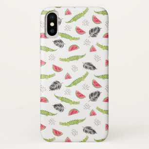 Coques Pour iPhone Motif Tropical Watermelon & Crocodile
