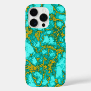Coque iPhone 16 Pro Motif Turquoise