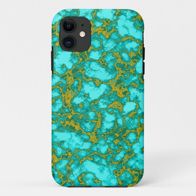 Coques Case-Mate iPhone Motif turquoise (Dos)