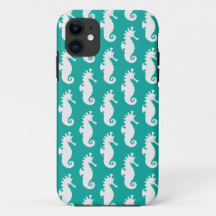 Coques Pour iPhone Motif turquoise 1 d'hippocampe
