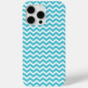 Coque iPhone 15 Pro Max Motif Turquoise Chevrons