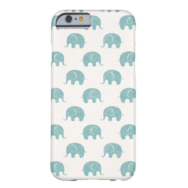 Coques Case-Mate iPhone Motif Turquoise Cute Elephant (Dos)