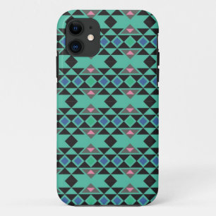 Coque Case-Mate Pour iPhone Motif turquoise de hippie aztèque tribal