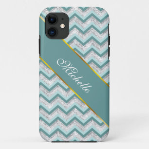 Etui iPhone Case-Mate Motif turquoise et Crystal Zigzag