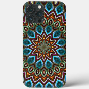 Case-Mate iPhone Case Motif turquoise orange brillant de mandala de