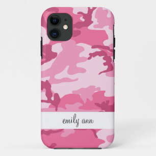 Coques Pour iPhone Motif urbain rose de Camoflage