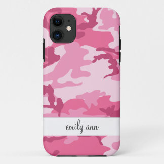 Coques Pour iPhone Motif urbain rose de Camoflage