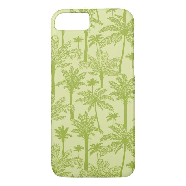 Coques Case-Mate iPhone Motif vert de palmiers (Dos)