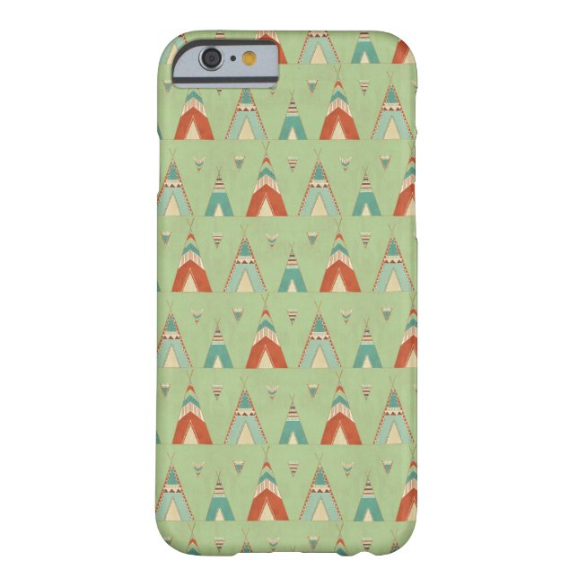Coques Case-Mate iPhone Motif vert de Teepee d'étape | de Geo de sud-ouest (Dos)