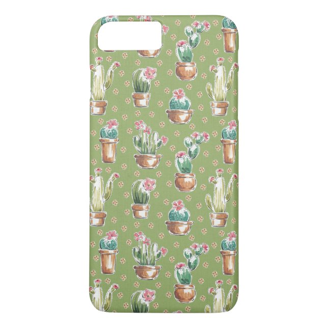 Coques Case-Mate iPhone Motif vert d'étape | de fleur de désert (Dos)