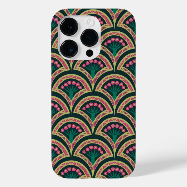 Coques Case-Mate iPhone motif vert en forme de coquille (Verso)