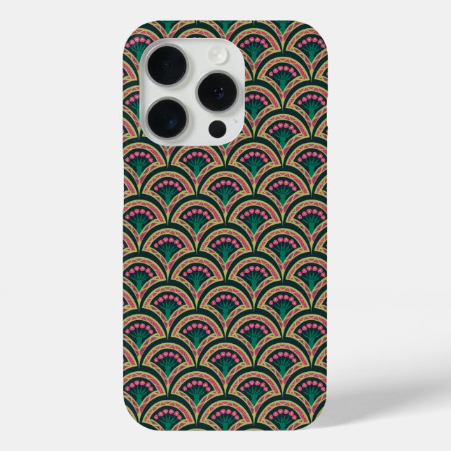 Coques Case-Mate iPhone motif vert en forme de coquille (Verso)