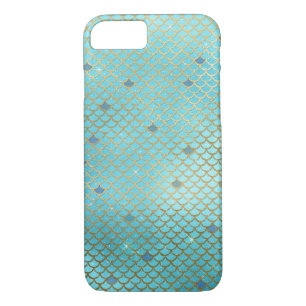 Case-Mate iPhone Case Motif vert turquoise d'échelles de sirène