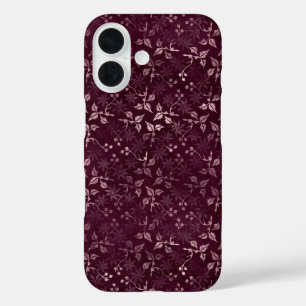 Coque Pour iPhone 16 Motif Vin de Mûre