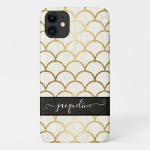 Case-Mate iPhone Case Motif vintage Art Déco Blanc Gold Black Shell
