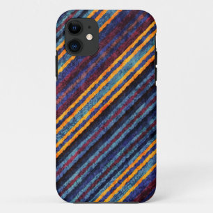 Case-Mate iPhone Case Motif Vintage Blue Yellow Brown Stripes